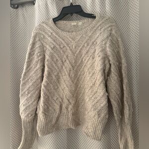 Gap Beige Cable Knit Sweater size Medium